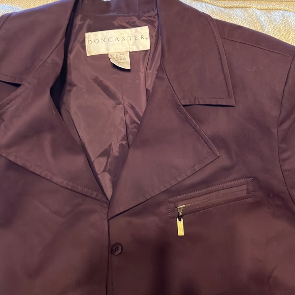 DONCASTER. Jacket,Burgundy - Picture 2 of 11